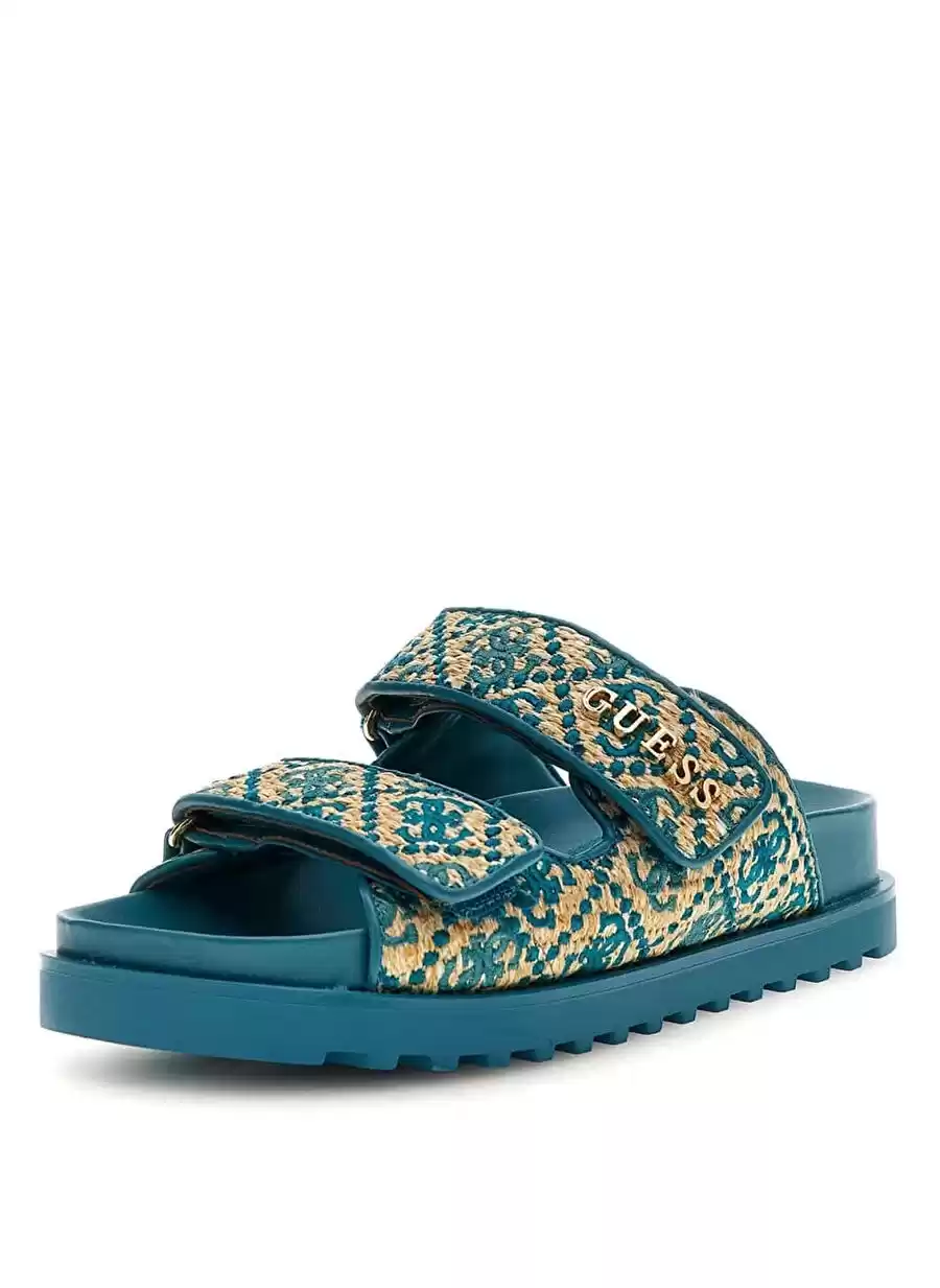 Guess Kadın Fadelizz Yeşil Terlik