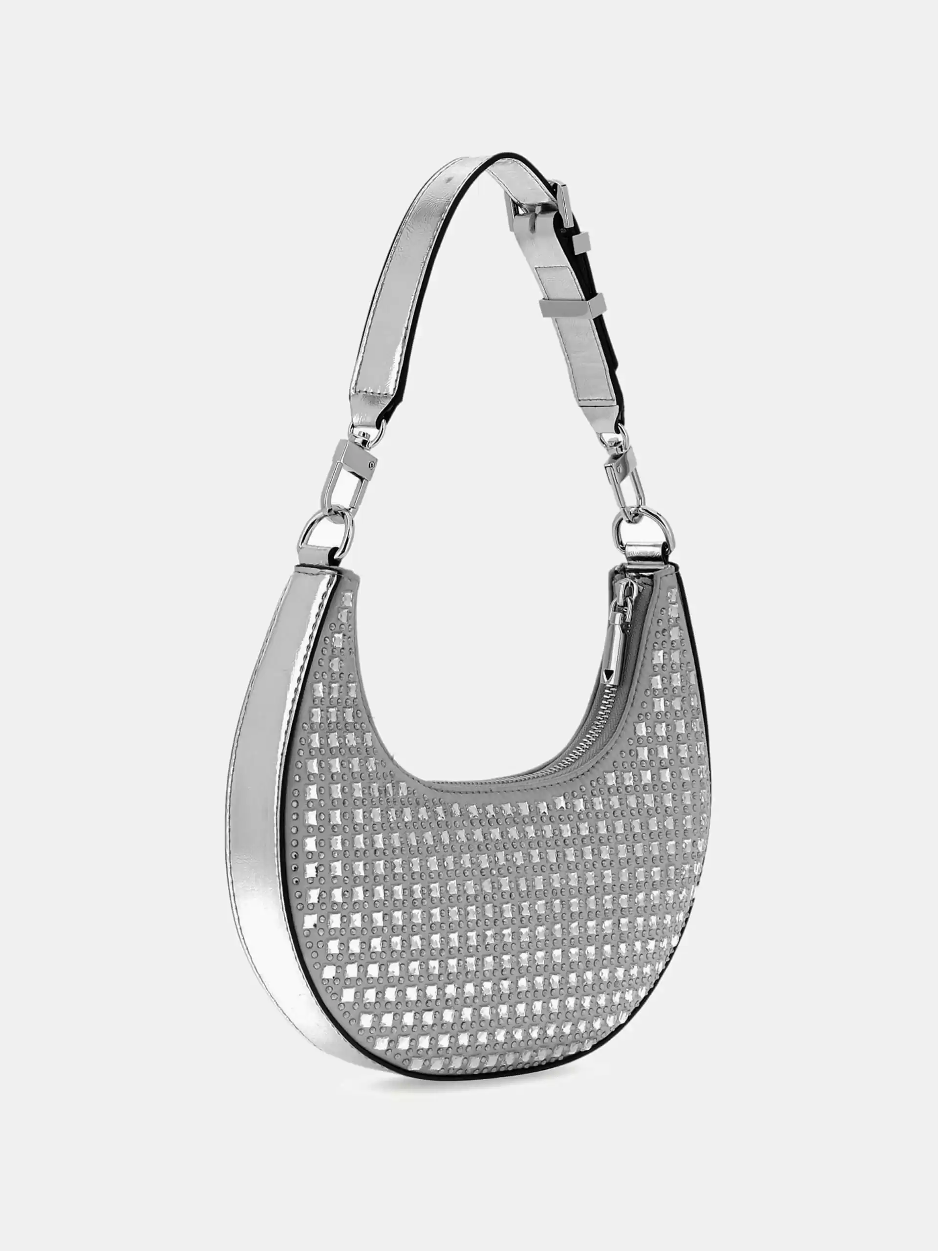 Guess Kadın Gri Lua Küçük Hobo Çanta