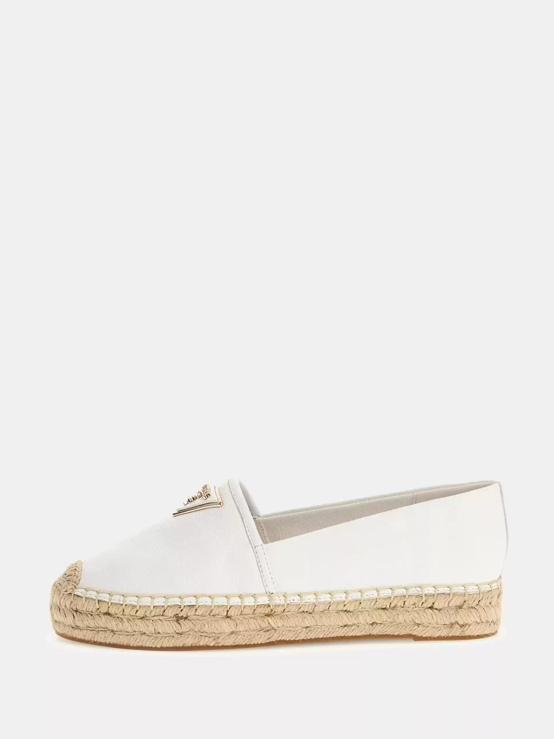 Guess Kadın Jolandon Beyaz Üçgen Logolu Espadril Babet