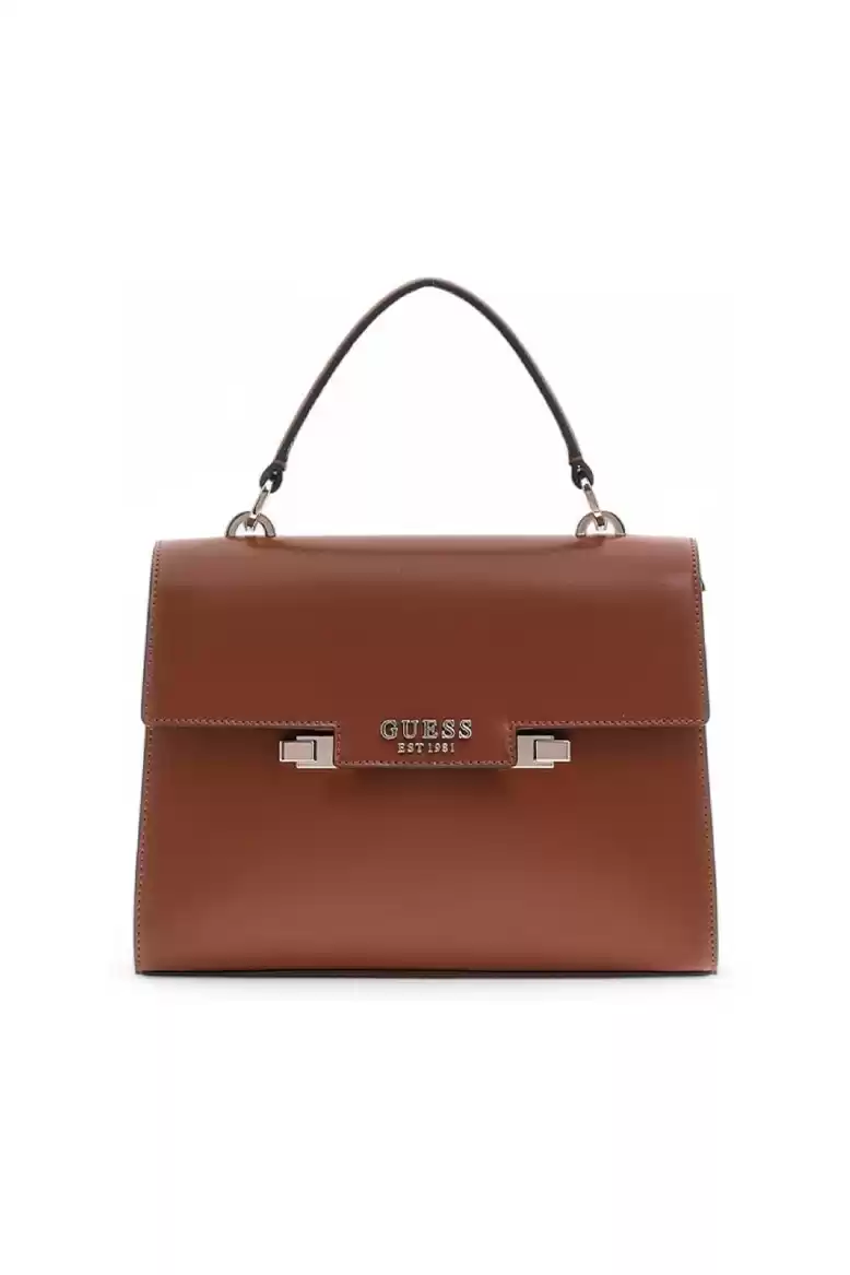 Guess Kadın Kahverengi Karamel Eco Aldith El Saplı Flap Çant