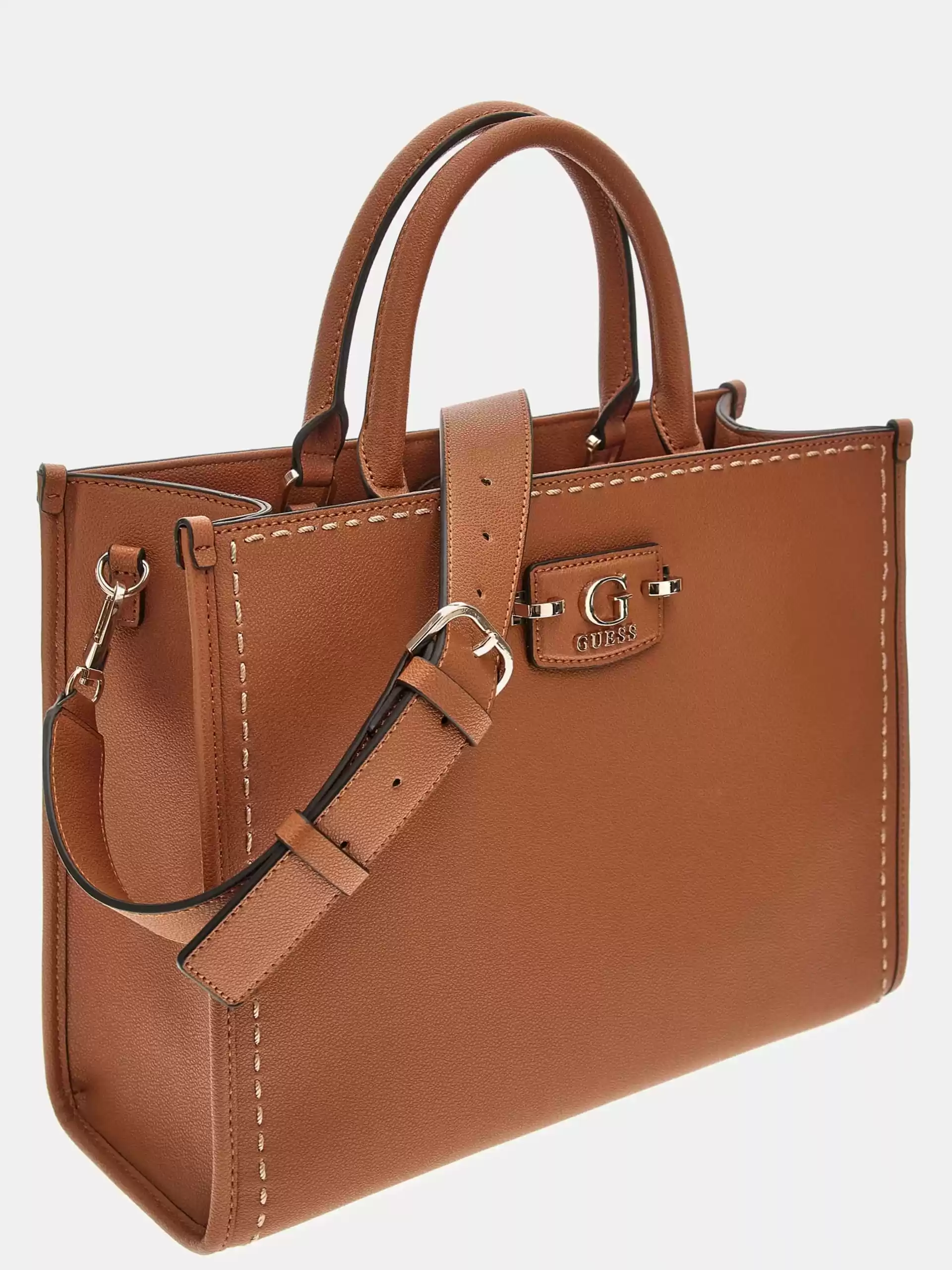 Guess Kadın Kahverengi Nastra İki Bölmeli Tote Çanta