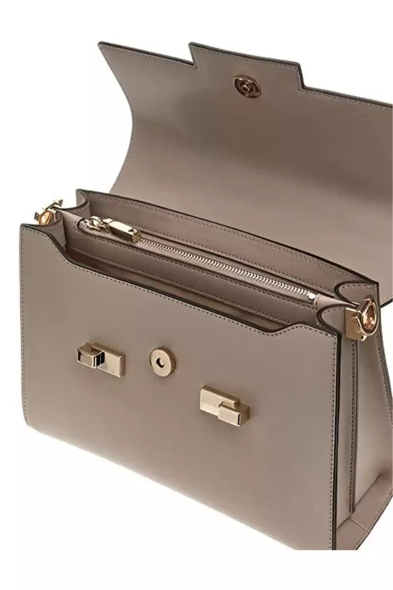 Guess Kadın Kahverengi Taba Eco Aldith El Saplı Flap Çanta