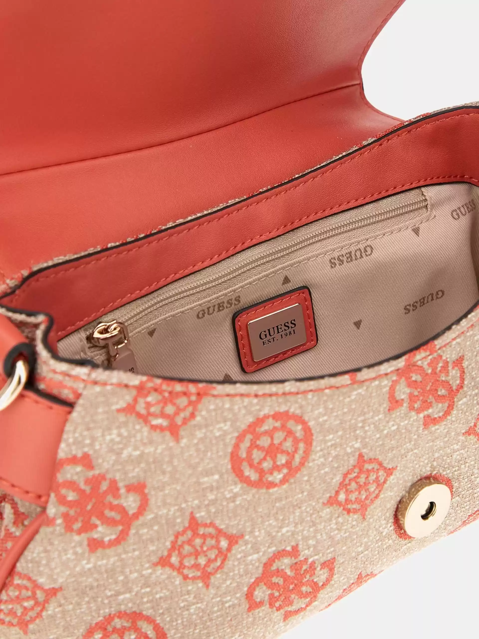 Guess Kadın Kahverengi Beyza Flap Omuz Çantası