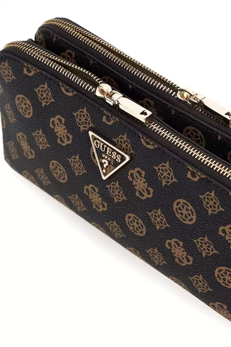 Guess Kadın Kahverengi Eco Erica Logolu Crossbody Çanta