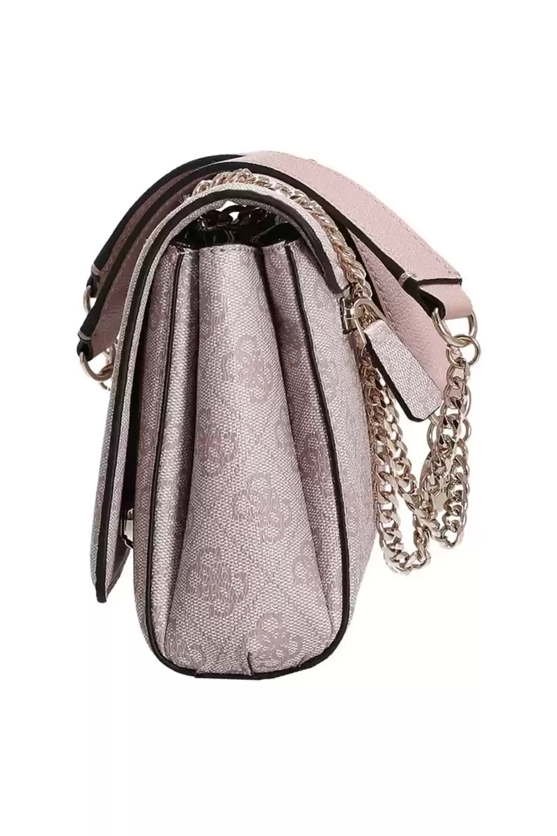 Guess Kadın Pembe Noelle Dönüştürülebilir Flap Crossbody Çan