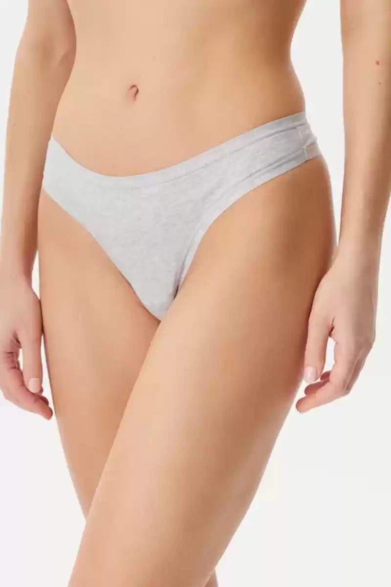 Guess Kadın Gri 3lü Basic Tanga Seti