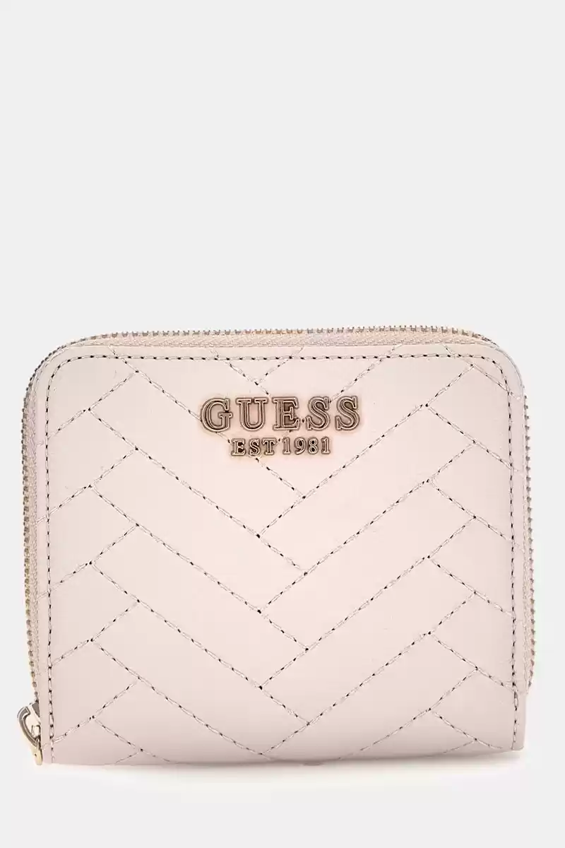 Guess Kadın Krem Anning Kapitoneli Cüzdan