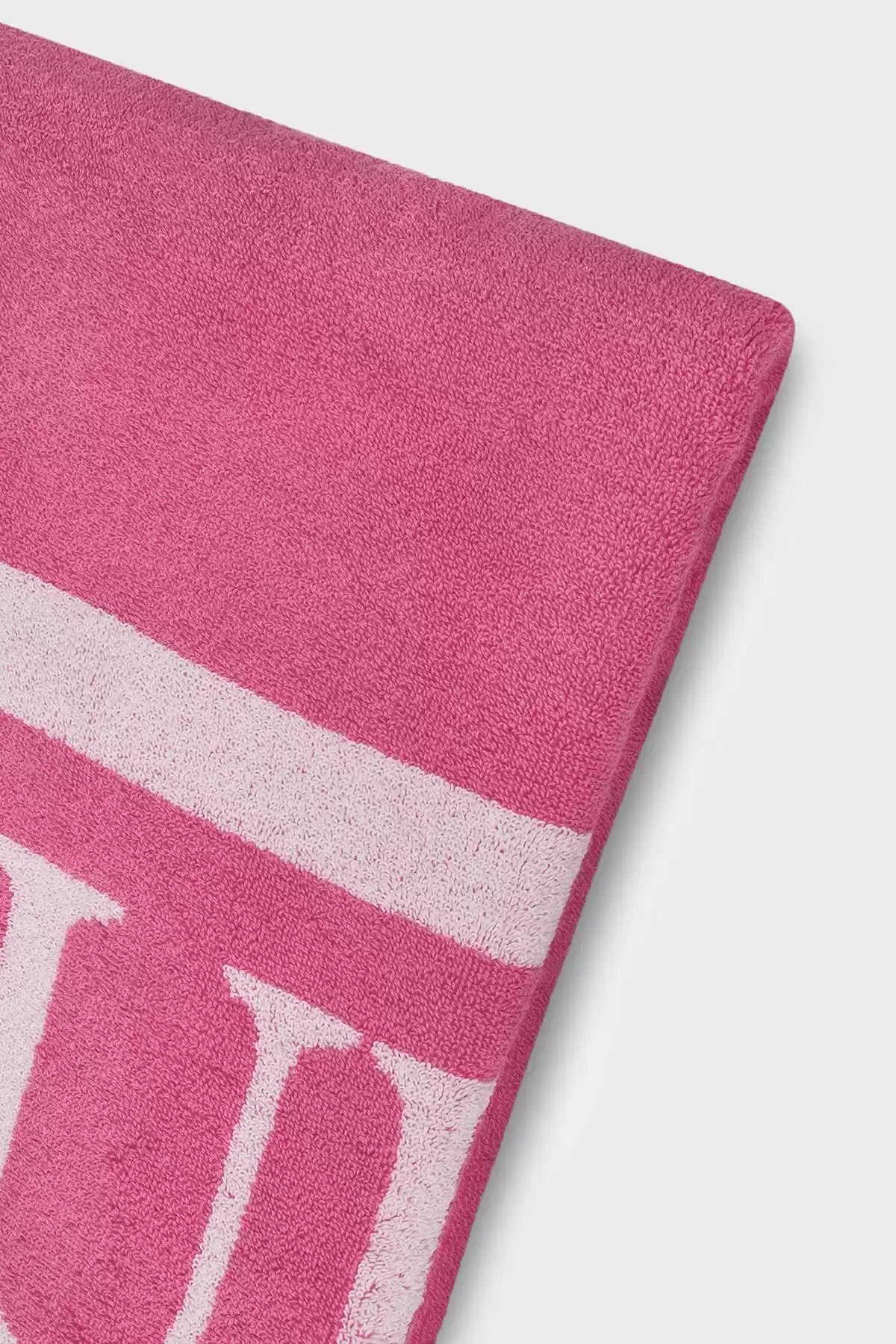 Guess Kadın Pembe Jakarlı Plaj Havlusu