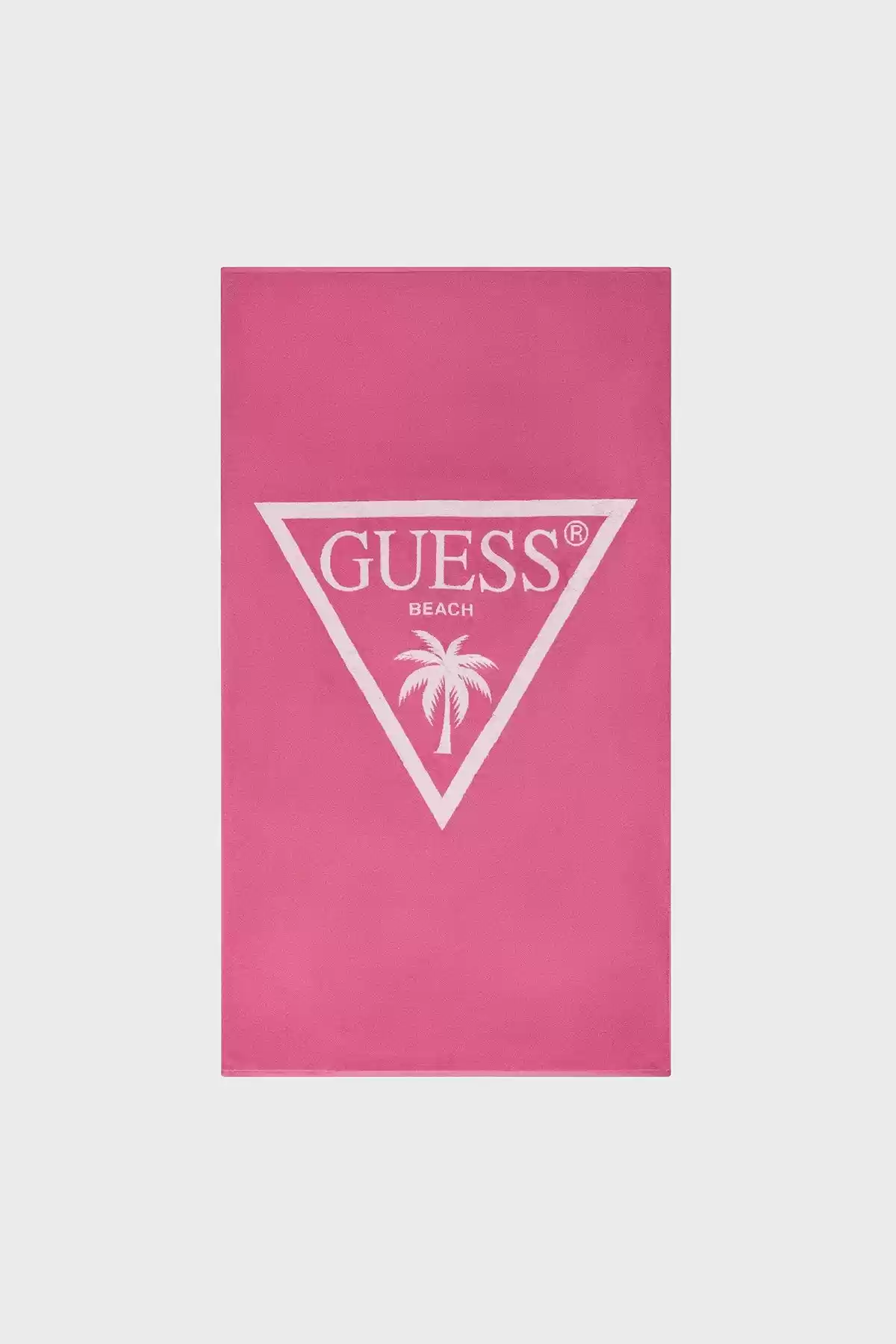 Guess Kadın Pembe Jakarlı Plaj Havlusu