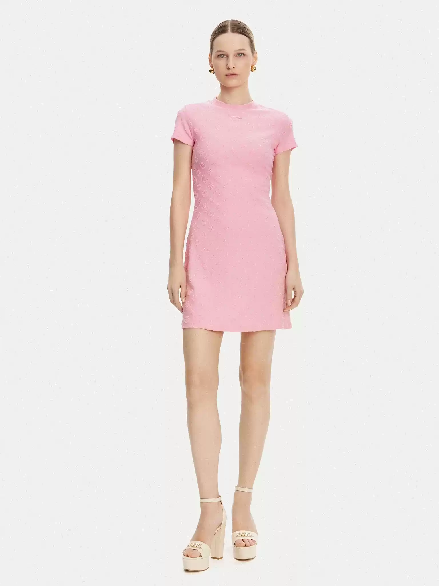 Guess Kadın  Peony Jakarlı Elbise