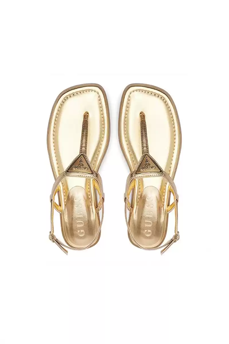 Guess Kadın Kahverengi Rainey Bronz Lame Parmak Arası Sandal