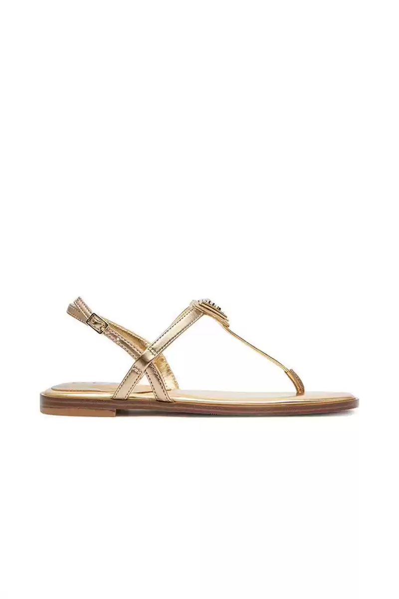 Guess Kadın Kahverengi Rainey Bronz Lame Parmak Arası Sandal