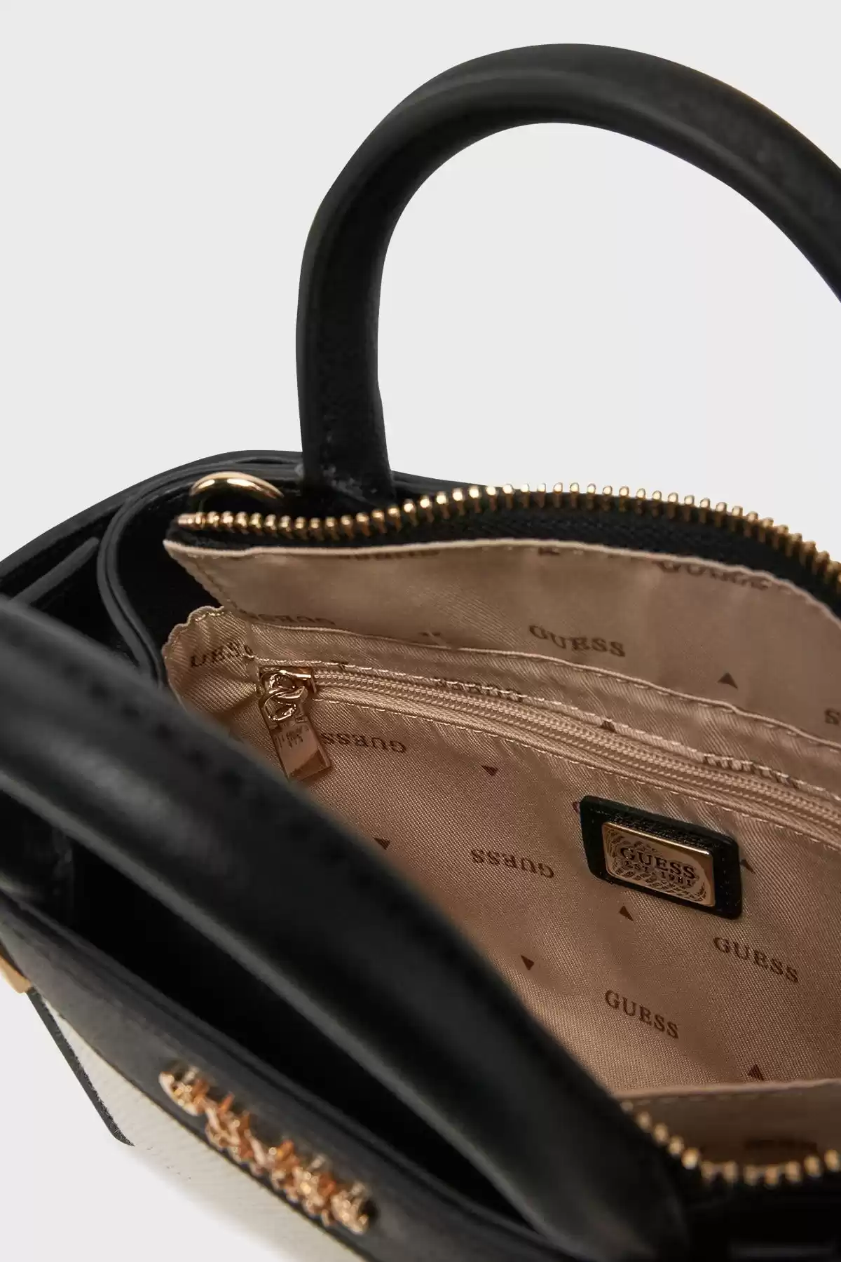 Guess Kadın Siyah Anadela Mini Satchel Çanta