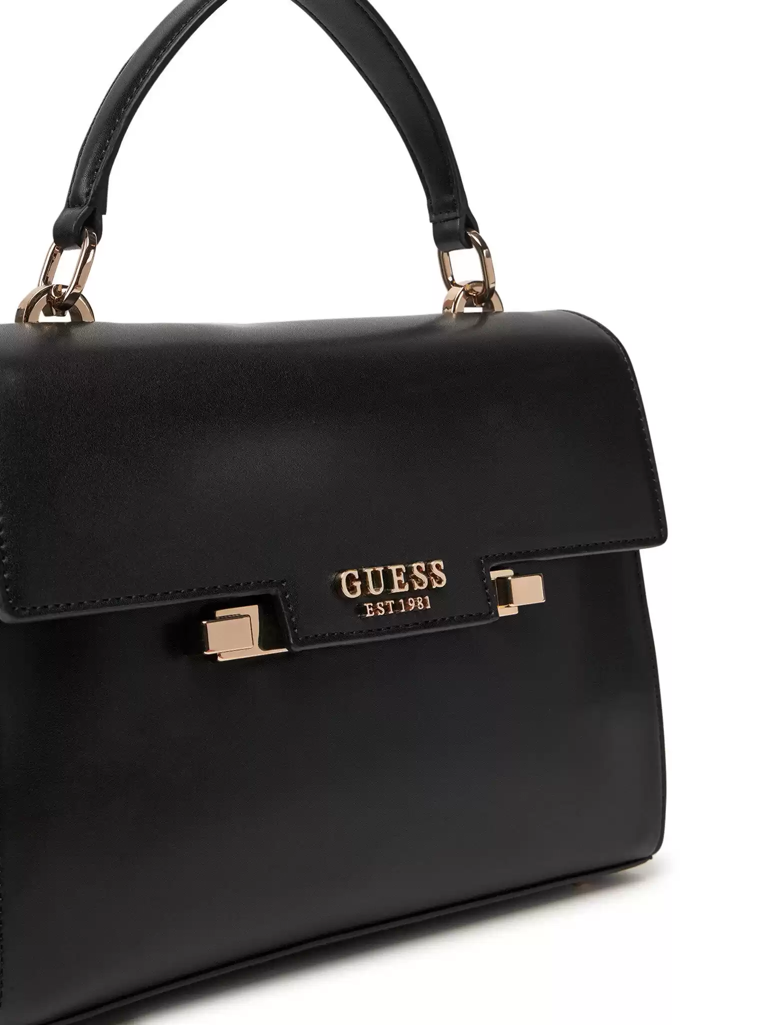 Guess Kadın Siyah Eco Aldith El Saplı Flap Çanta