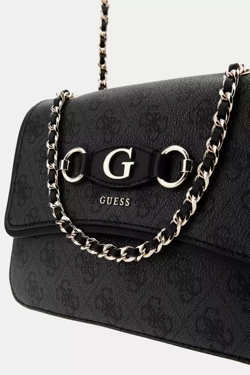 Guess Kadın Antrasit Izzy 4G Logolu Mini Askılı Çanta
