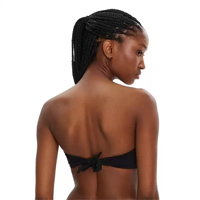 Guess Kadın Siyah Logolu Bikini Üst