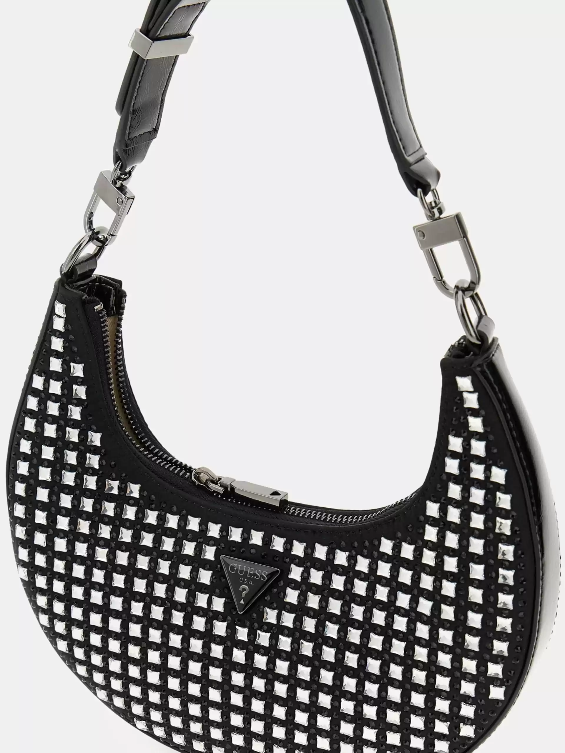 Guess Kadın Siyah Lua Küçük Hobo Çanta