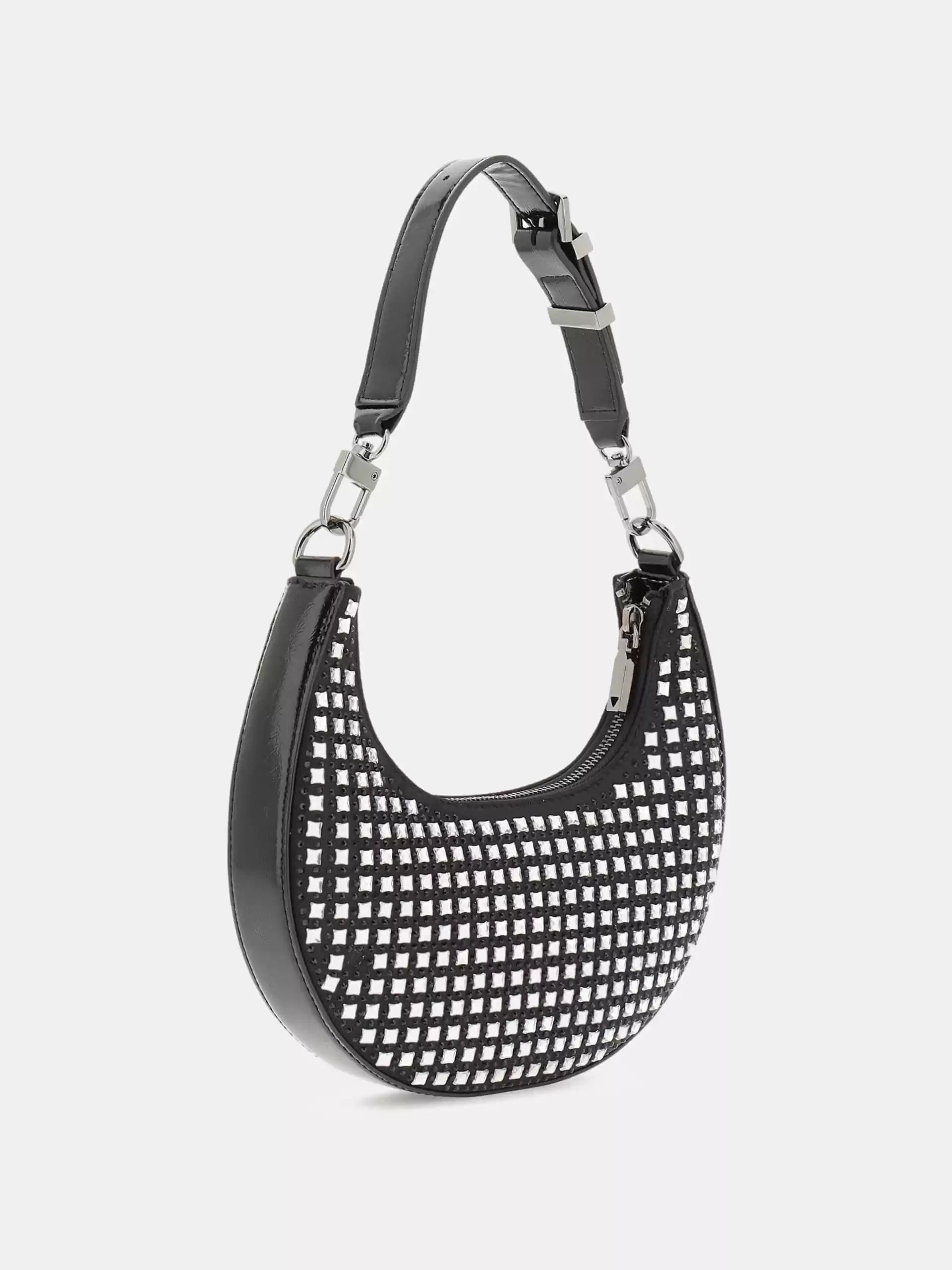 Guess Kadın Siyah Lua Küçük Hobo Çanta