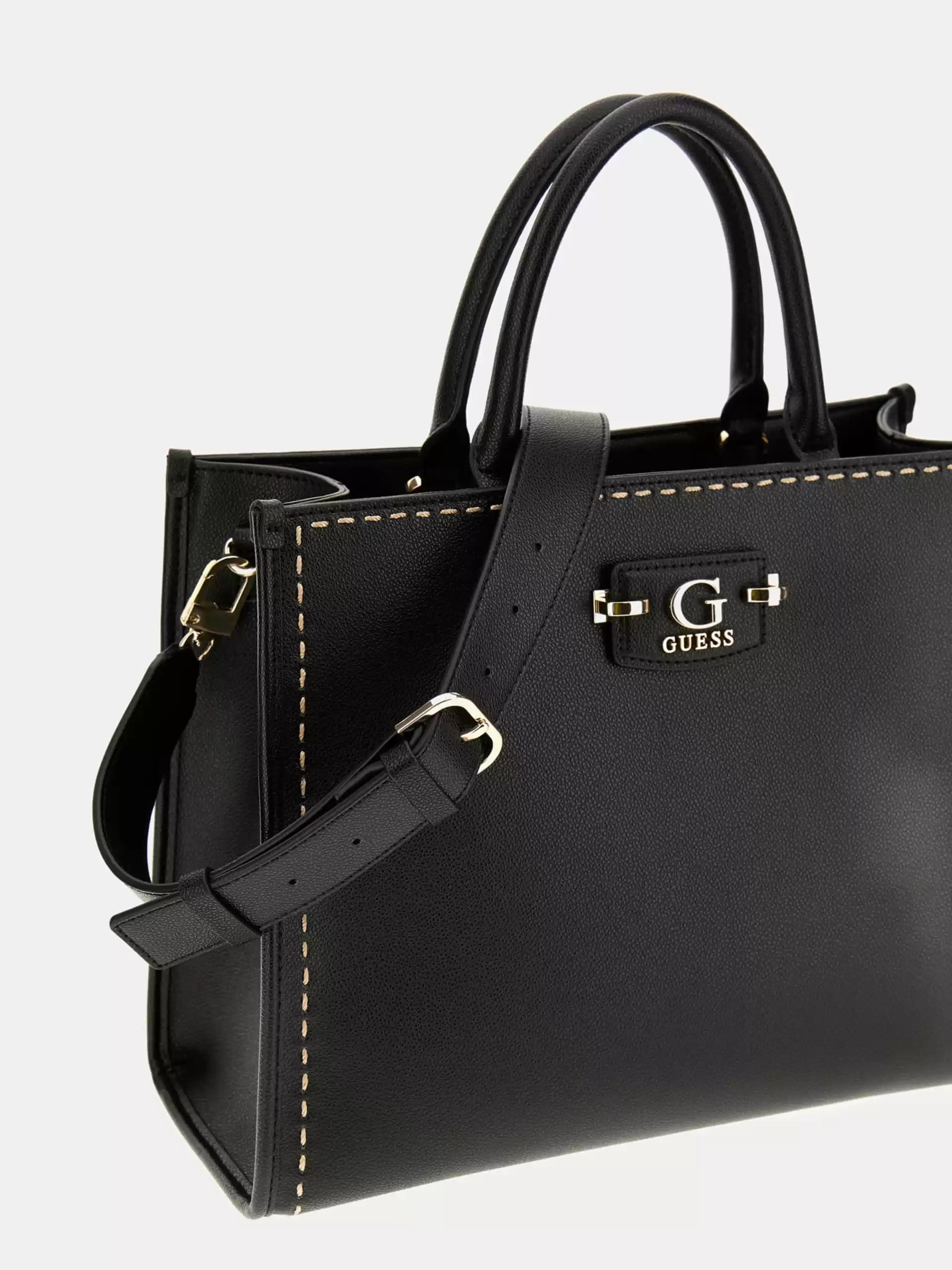 Guess Kadın Siyah Nastra İki Bölmeli Tote Çanta