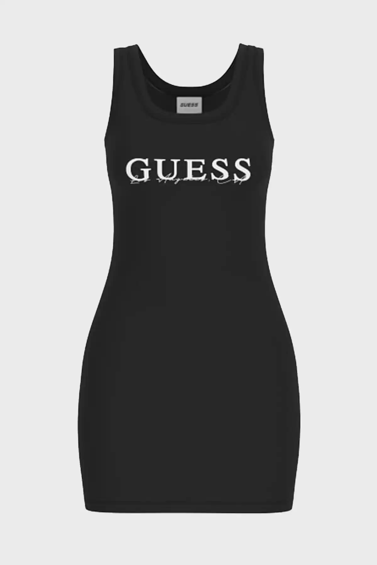 Guess Kadın Siyah Sunflower Ribana Elbise