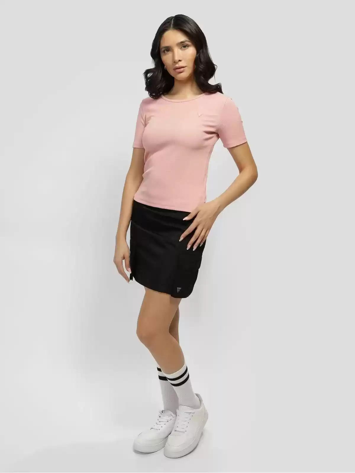 Guess Kadın Active Steffi Pembe T-Shirt