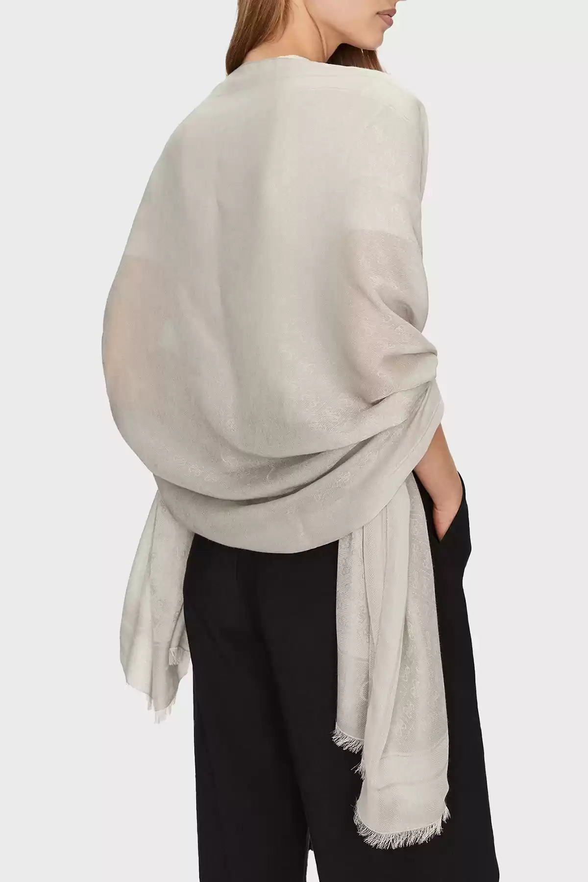 Guess Kadın Kahverengi Zamira Jakarlı Logo Baskılı 80 x 180