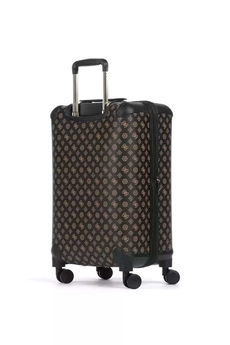 Guess Kahverengi Wilder Spinner 4G Logolu Valiz