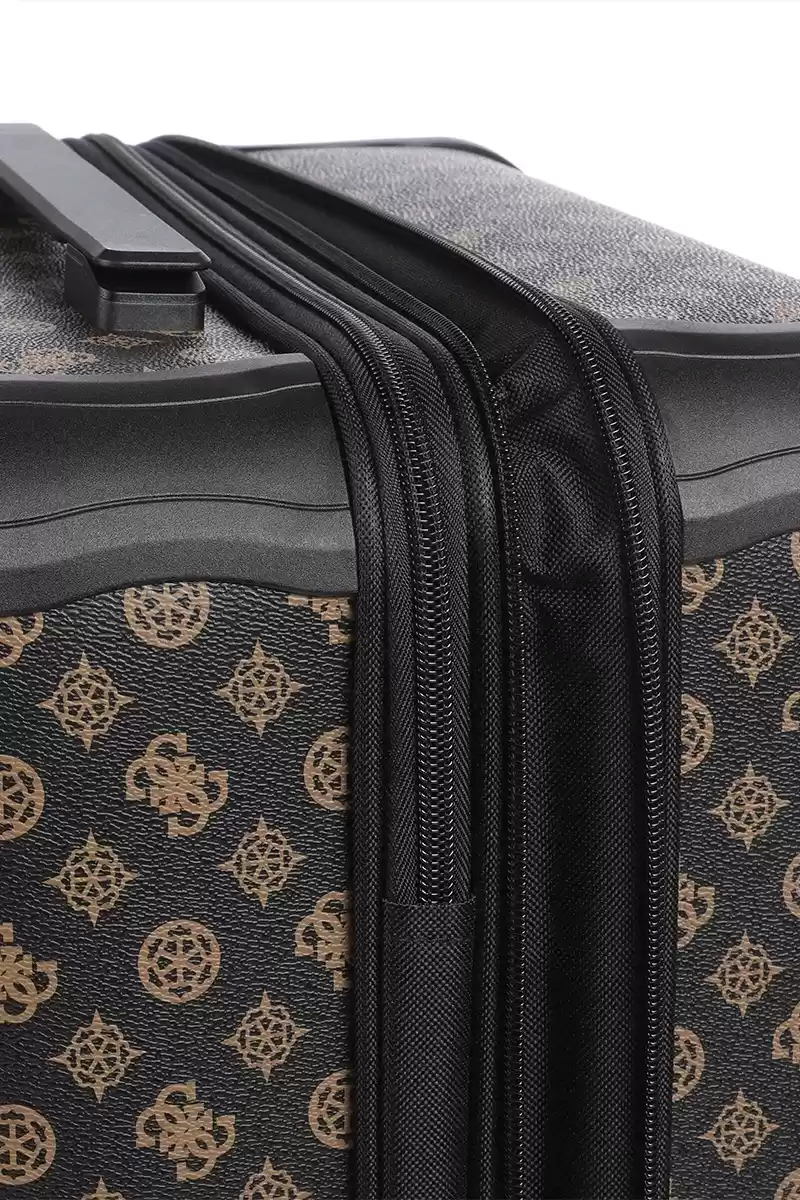 Guess Kahverengi Wilder Spinner 4G Logolu Valiz