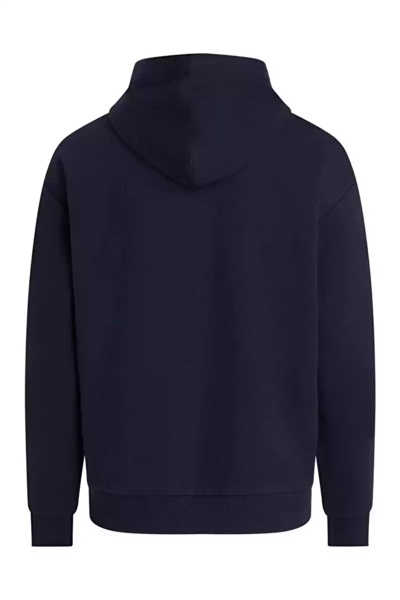 Calvin Klein Erkek Logolu Kapüşonlu Lacivert Sweatshirt