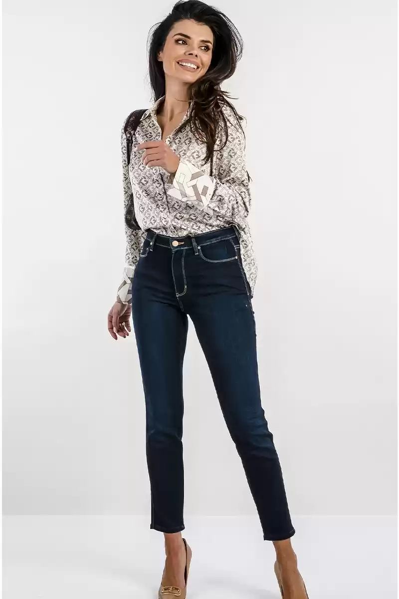 Guess Kadın Logo Baskılı Saten Gömlek