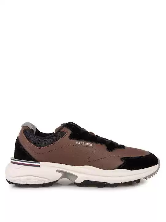 Tommy Hilfiger Erkek Kahverengi Sneaker