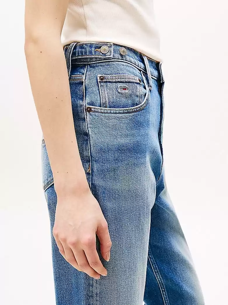 Tommy Hilfiger Kadın  Ultra Yüksek Bel  Mavi Pantolon