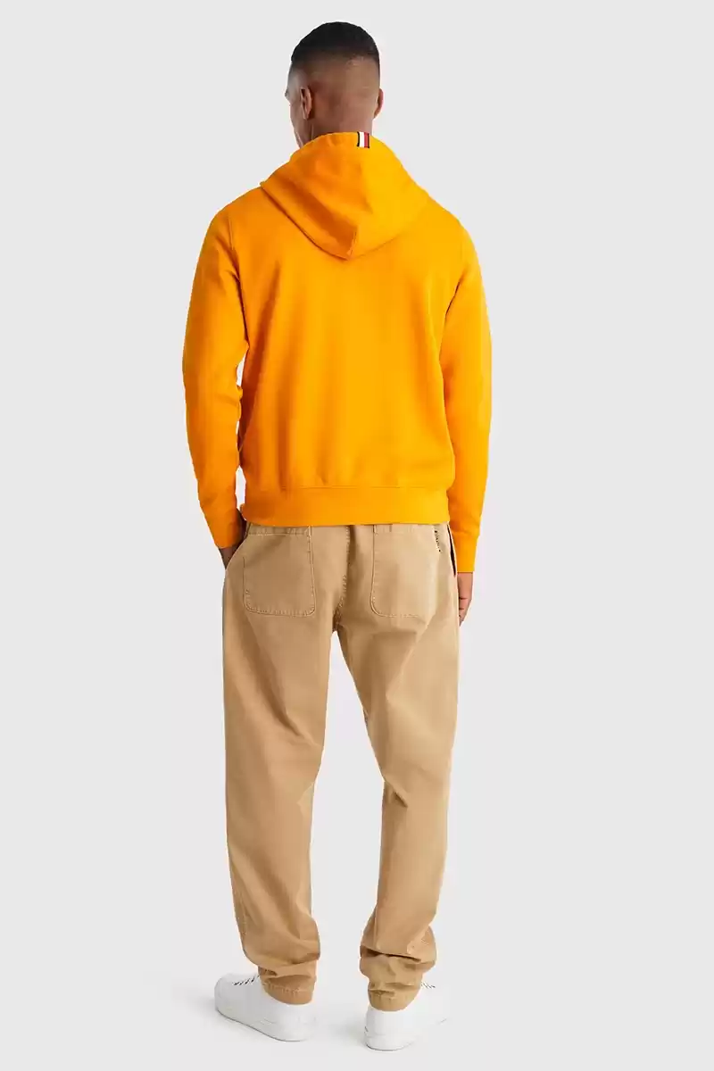 Tommy Hilfiger Erkek Monogram Turuncu Hoodie