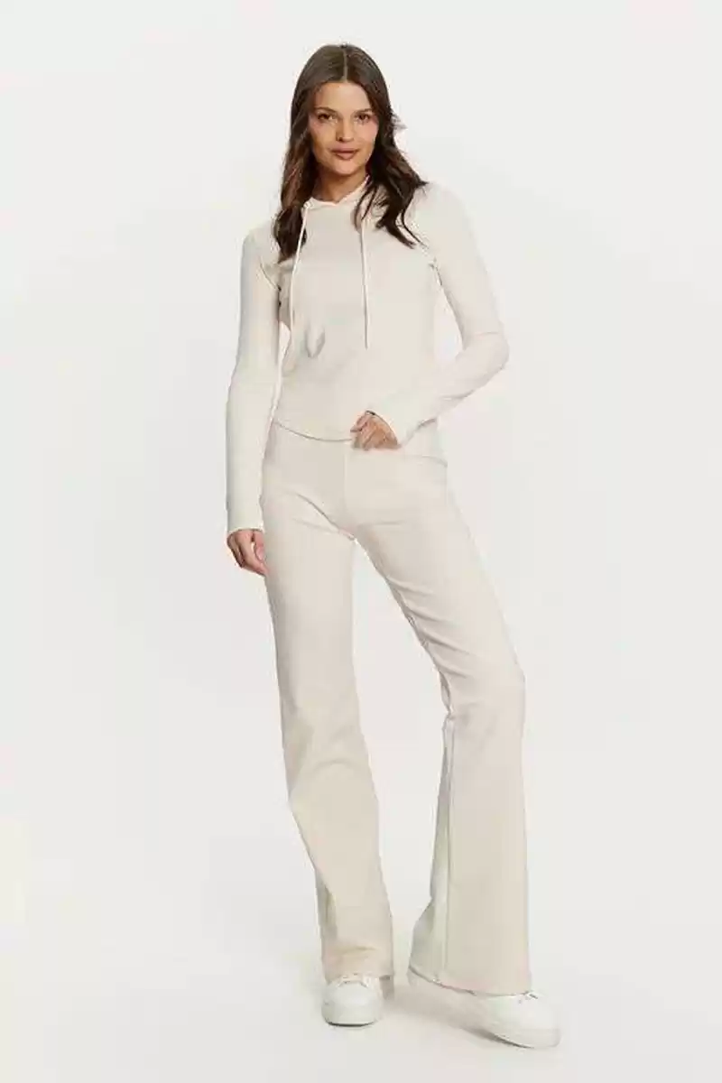 Guess Kadın Steffi Flare Krem Pantolon