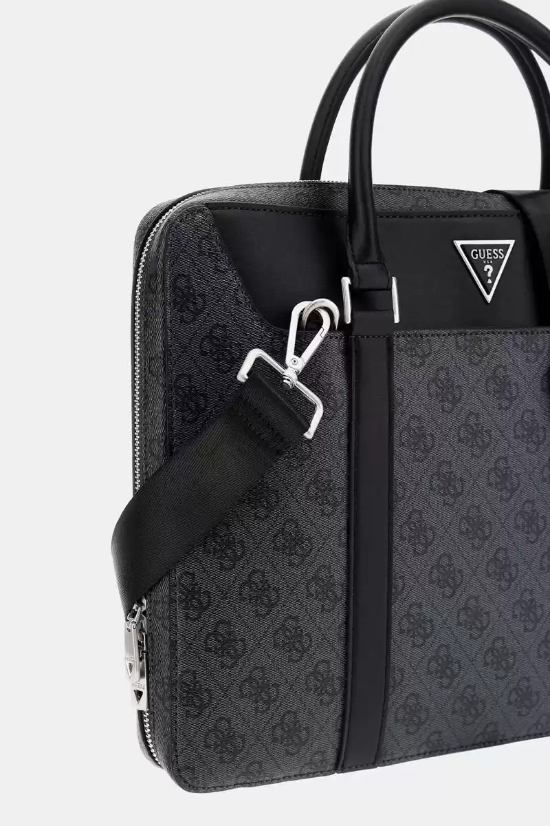 Guess Erkek Siyah 4G Logolu Vezzola Çanta