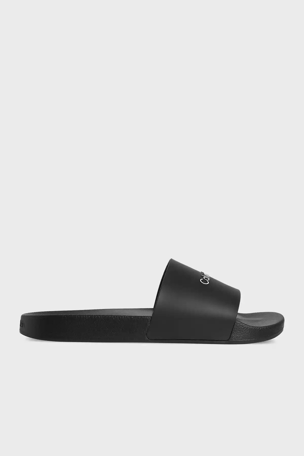 Calvin Klein Erkek Siyah Logolu Terlik