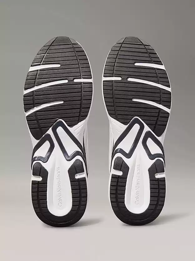 Calvin Klein   Erkek  Beyaz Kalın  Tabanlı Sneaker