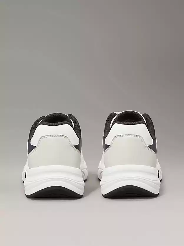Calvin Klein   Erkek  Beyaz Kalın  Tabanlı Sneaker
