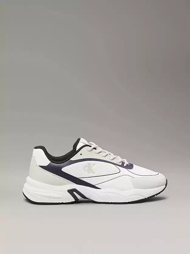 Calvin Klein   Erkek  Beyaz Kalın  Tabanlı Sneaker