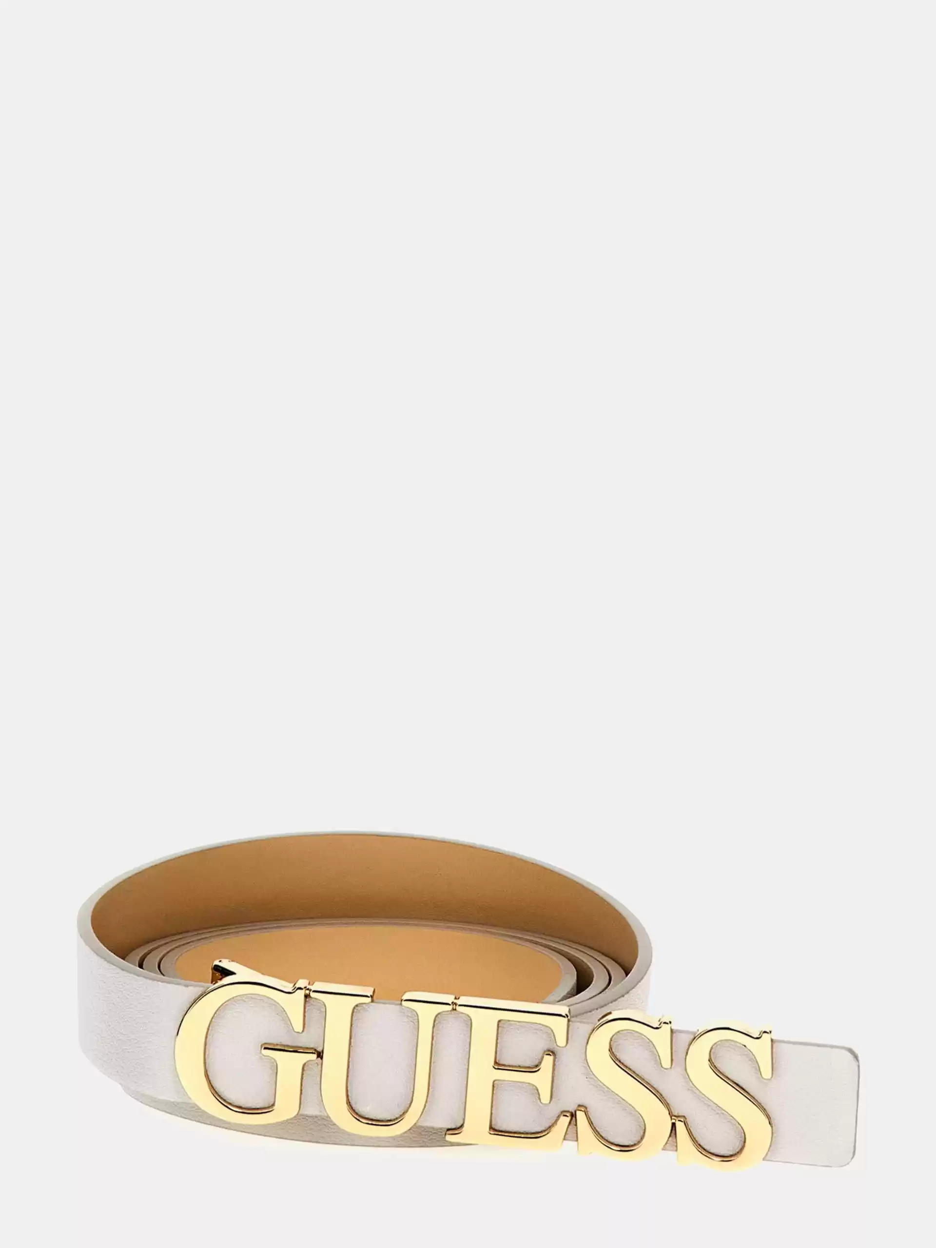 Guess Kadın Beyaz Sansa Sabit Pantolon Kemeri 35 mm