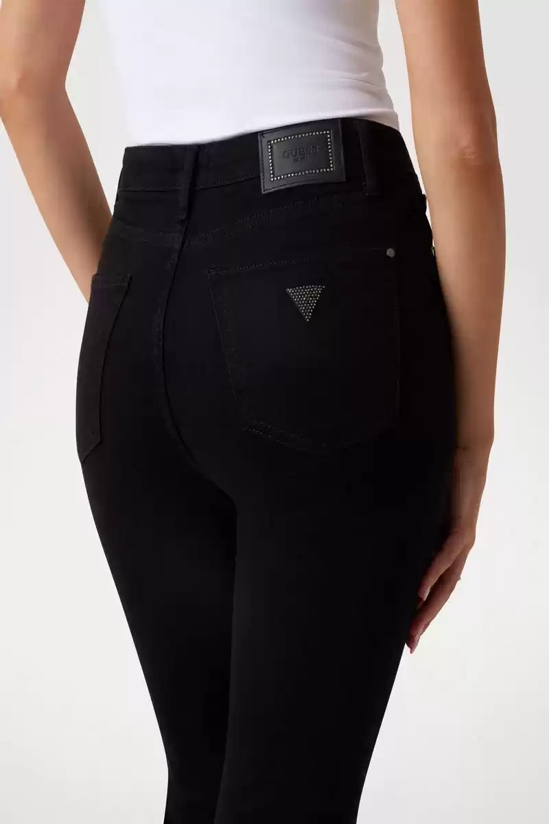 Guess Kadın Sexy Flare İspanyol Paça Siyah Kot Pantolon