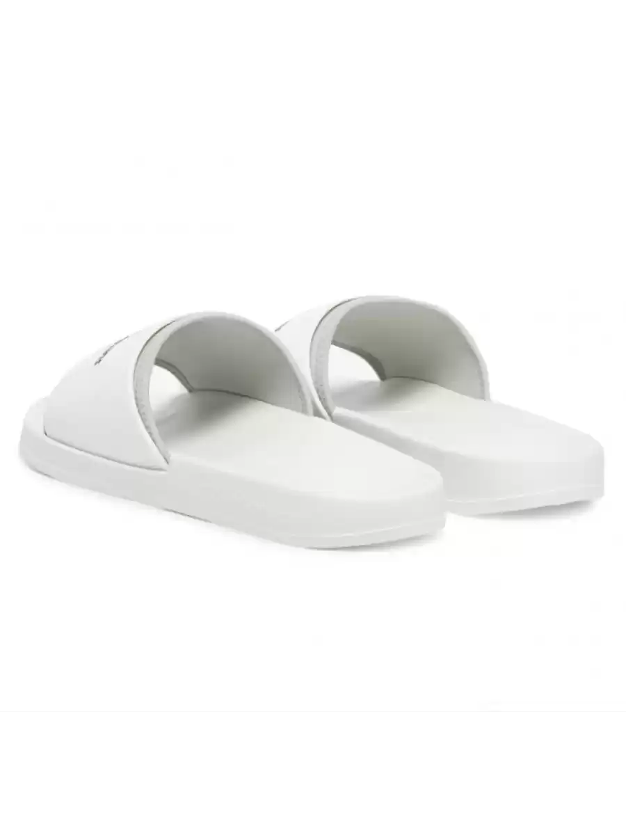 Calvin Klein Erkek Beyaz Logolu Terlik