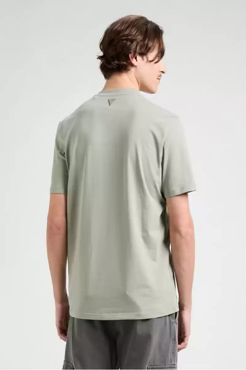 Guess Erkek Alphy Önü Logolu Yeşil T-Shirt