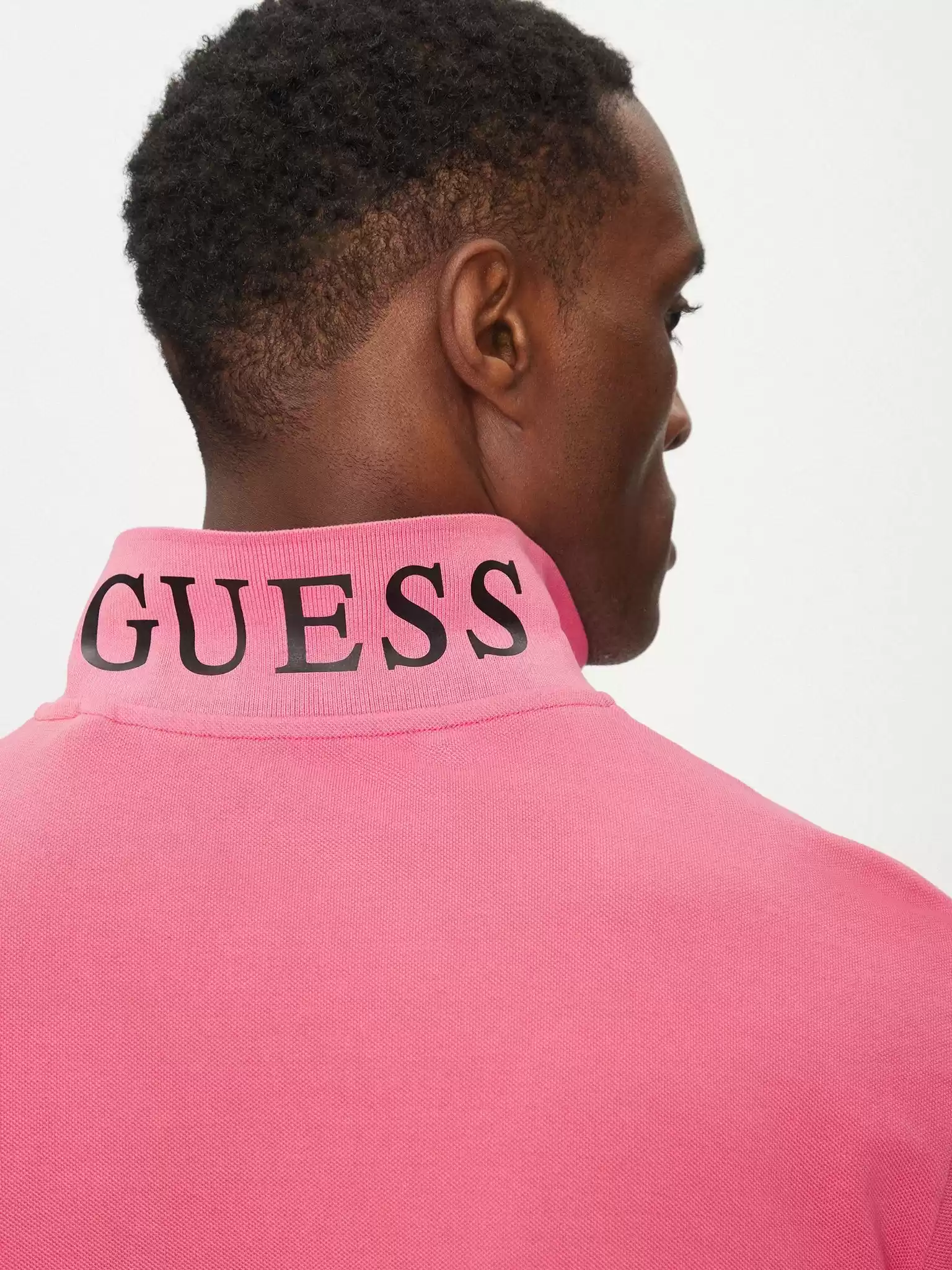 Guess Erkek Pembe Polo Tişört