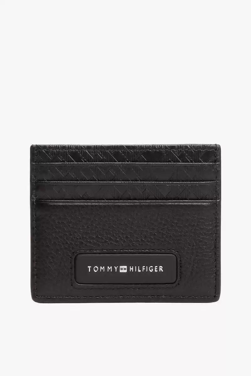 Tommy  Hilfiger Erkek  TH Monogram  Siyah Cüzdan
