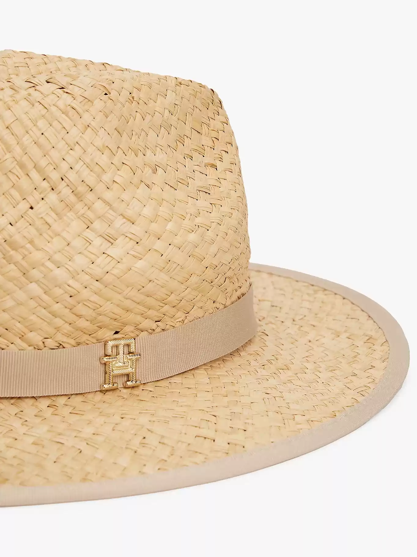 Tommy Hilfiger Kadın Hasır Fedora Şapka
