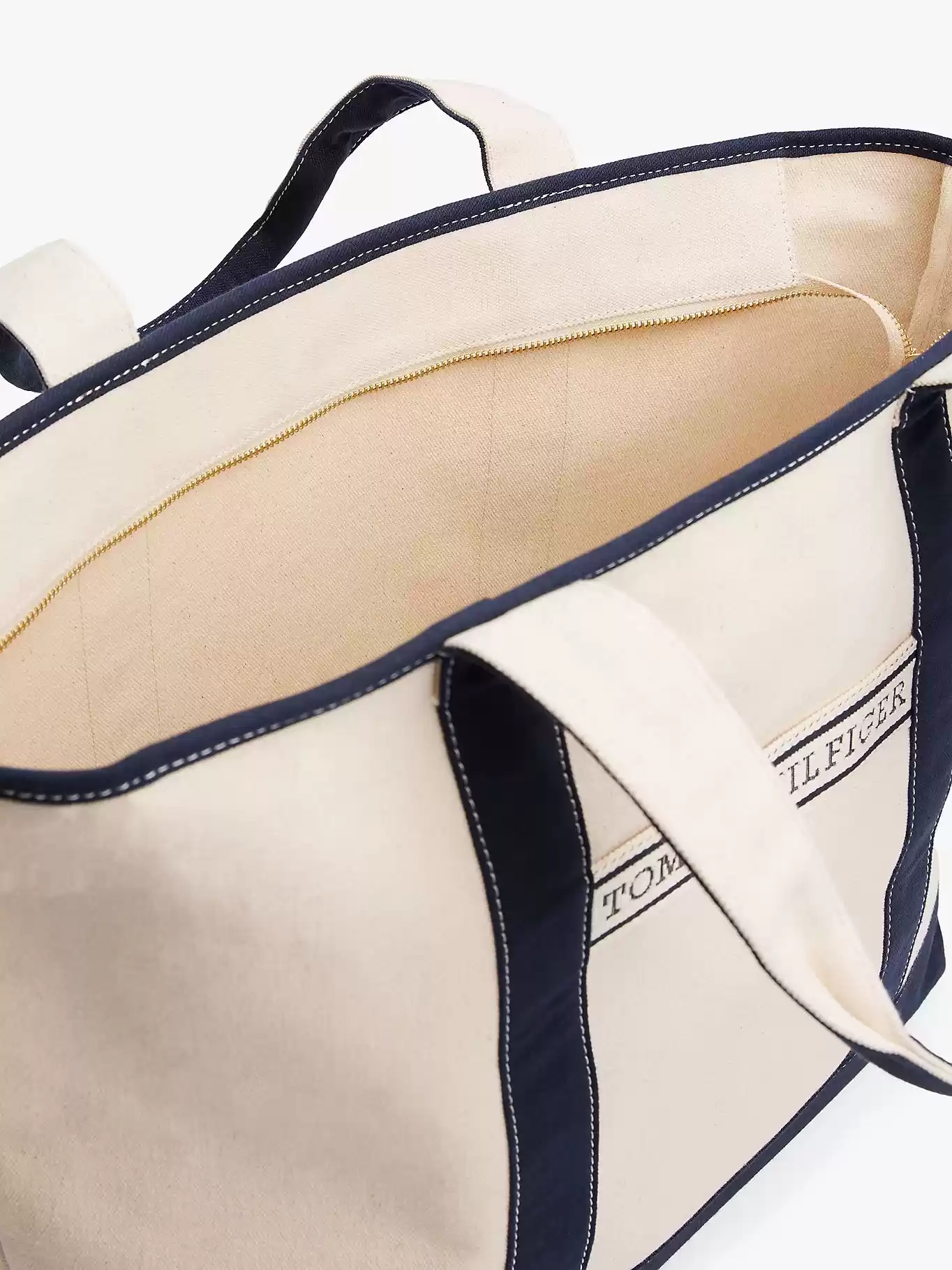 Tommy Hilfiger Kadın Tuval Plaj Tote Çantası