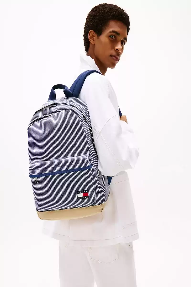Tommy  Hilfiger Erkek Essential Stripe Dome Sırt Çantası
