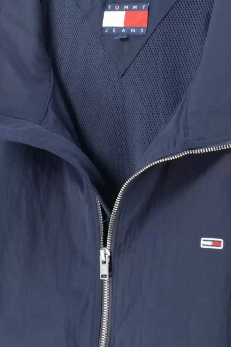 Tommy Hilfiger Erkek Lacivert Fermuarlı Ceket