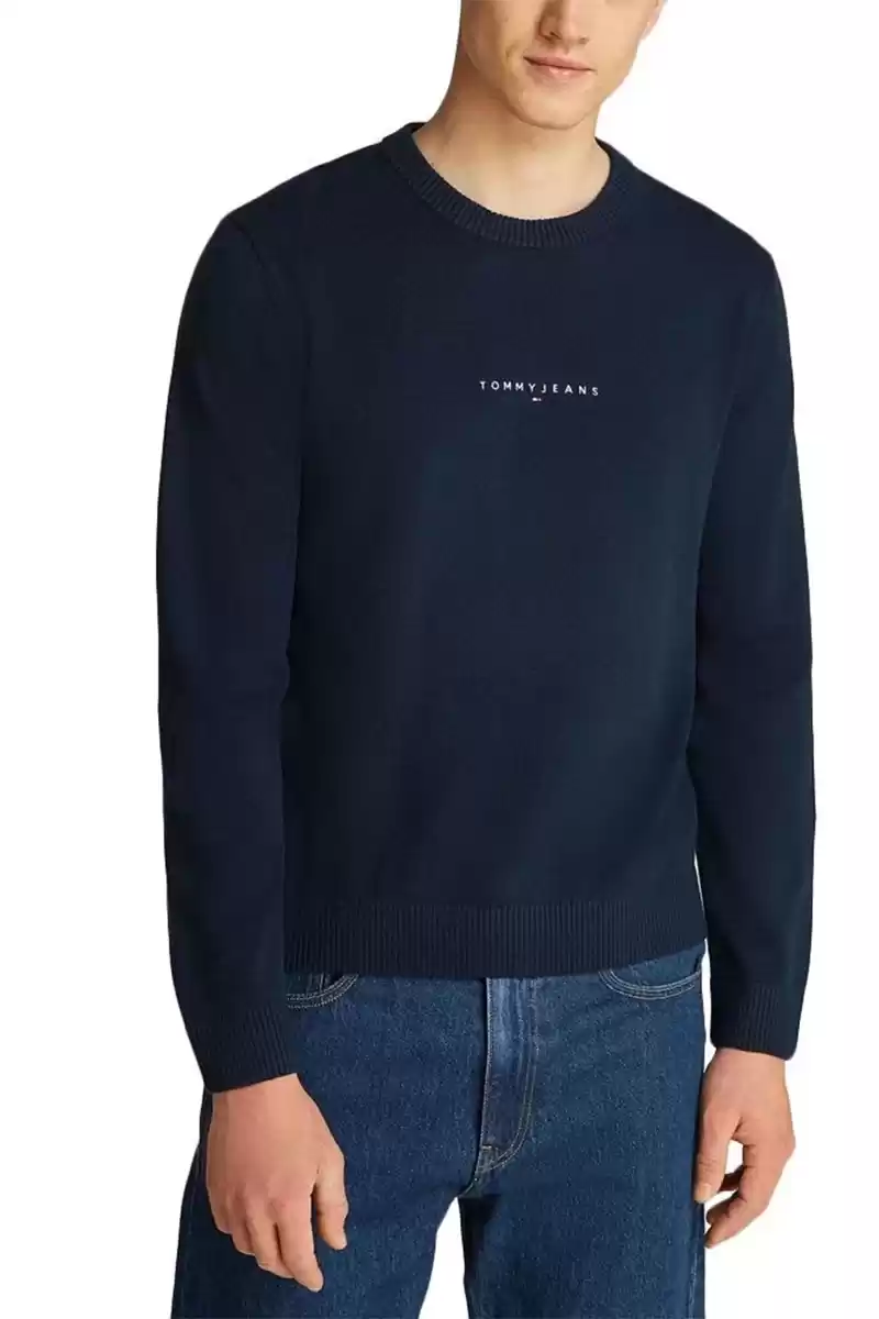 Tommy Jeans Erkek Lacivert Sweatshirt